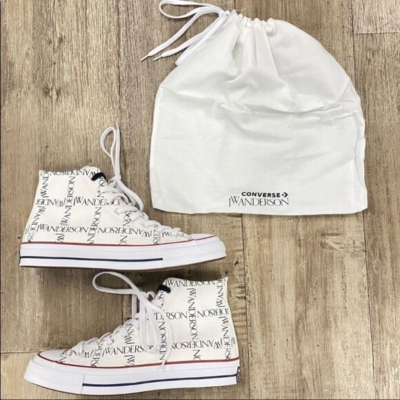 CONVERSE X JW Anderson Logo High-Top Sneakers - Picture 2 of 7